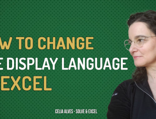How to change the display language in Excel