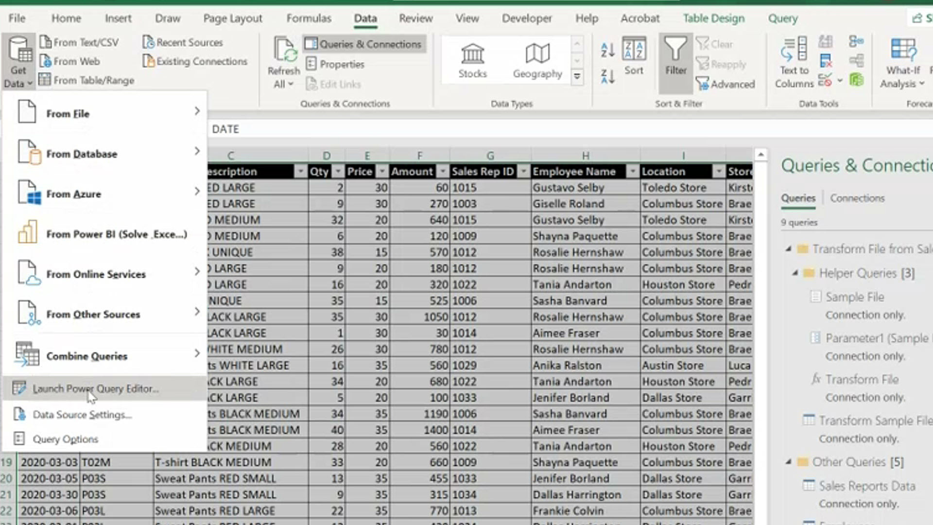 excel queries and connections tutorial