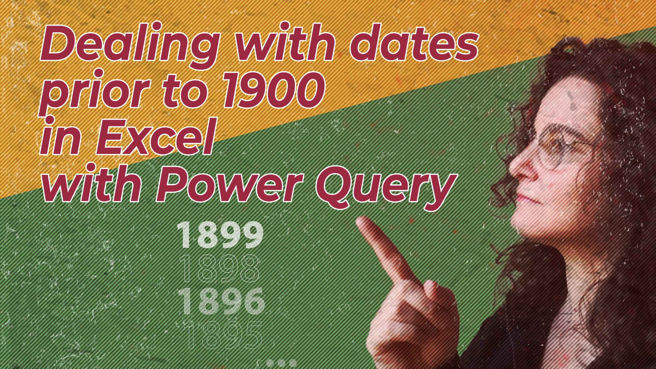 Dealing with dates prior to 1900 with Power Query-