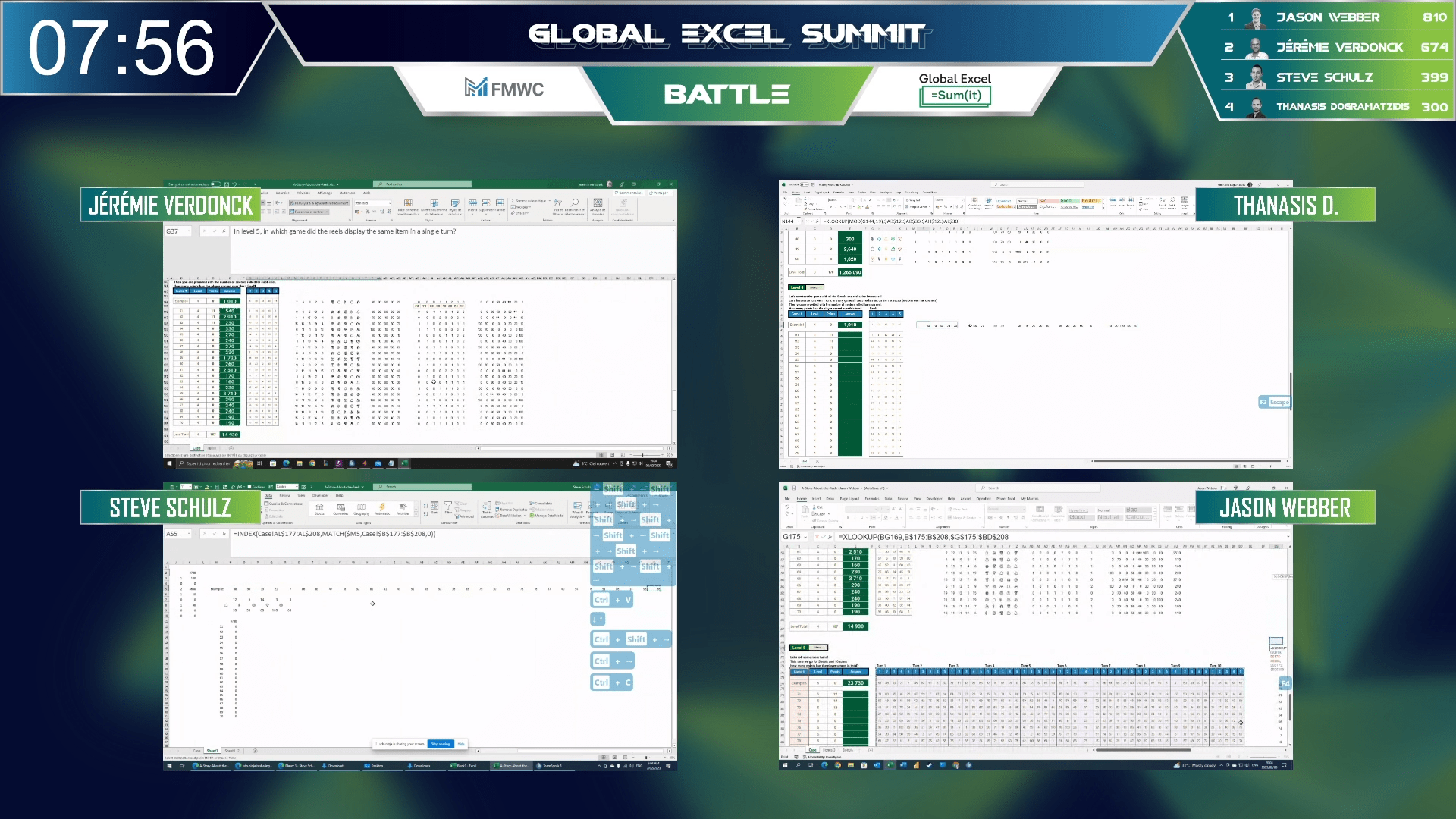 Excel Battles at the GES 2023 | Celia Alves - Solve and Excel